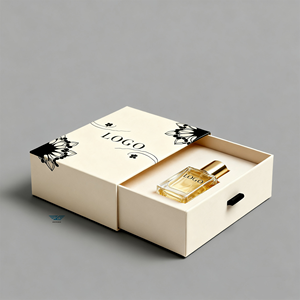 Caja de papel de cartón rígido cuadrada de lujo personalizada tipo cajón deslizante fino para suero para el cuidado de la piel para gemelos de embalaje de regalo cosmético - Product Image 4