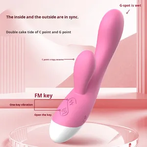 Shangganmi Müzik Çift Titreşimli Çubuk Düşük Gürültülü Kadın Orgazm Masajı Mastürbasyon Cihazı AV Yetişkin Seks Oyuncak - Product Image 3