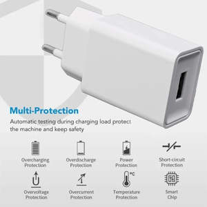 Adattatore di Alimentazione EU/US 5V 2A Ricarica Rapida <span class=keywords><strong>USB</strong></span> Tipo-C <span class=keywords><strong>Micro</strong></span> Caricabatterie per iPhone <span class=keywords><strong>Samsung</strong></span> Android Adattatori da Muro - Product Image 2