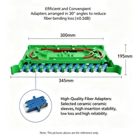 Panneau de brassage fibre optique LC 24 cœurs 1U 19 pouces pour montage en rack, cadre de distribution ODF en acier laminé à froid robuste FTTH