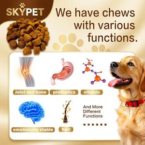 Complément alimentaire pour chiens à base d'huile de poisson oméga 3 en forme de friandises molles pour la peau et le pelage, soulagement des démangeaisons, soins de santé pour animaux de compagnie, approvisionnement en usine, vente en gros - Product Image 2