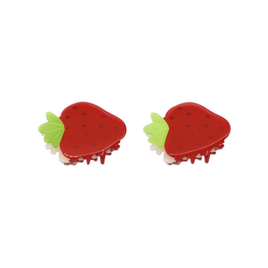 Mini pinces à cheveux fraise et carotte 5,5 cm pour enfants et filles - Product Image 2