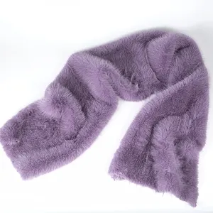 Custom New style faux fox fur fabric 100% polyester material fabric for lady's coat ,Scarf , Pom pom fur