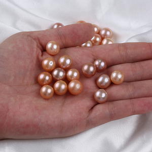 ที่มีคุณภาพที่ดีที่สุด11-12มิลลิเมตรสีแดงน้ำจืดลูกปัดมุกหลวมรอบเอดิสันสำหรับการทำเครื่องประดับ - Product Image 4