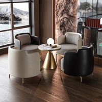 Fauteuil d'appoint en velours pied-de-poule avec siège circulaire et structure en métal doré, chaises pour salon, meubles de salon pour la maison