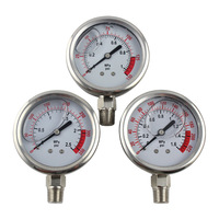 Long Working Life Stainless Steel 600psi Filled Pressure Gauge for Metallurgy and Petrochemical