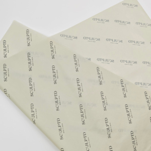 <span class=keywords><strong>Papier</strong></span> de soie <span class=keywords><strong>beige</strong></span> personnalisé avec logo INFFY, 17 g/m², 50 x 70 cm, faible MOQ, recyclable, non couché, pour emballage cadeau et vêtements - Product Image 3