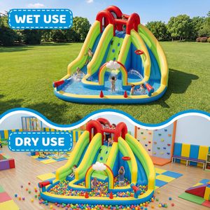 Hot Sale Kids Backyard Water Slide <b>Bounce</b> House With 450W Blower Jumping <b>Castle</b> Water Park Inflatable Indoor Outdoor - Product Image 2