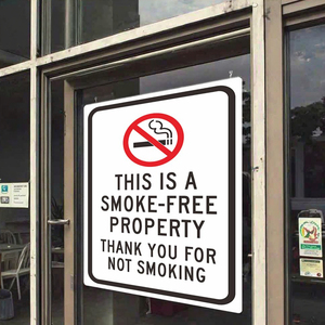 Señal de propiedad libre de humo de alto impacto: mantenga un ambiente limpio y saludable - Product Image 2