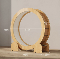 Jouets interactifs pour animaux de compagnie d'intérieur en gros, roue de course pour chat, grande roue d'exercice en bois, tapis roulant pour animaux de compagnie
