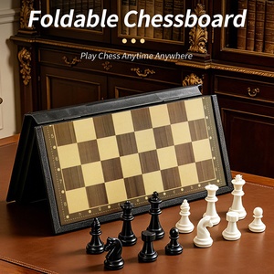 Jeu d'échecs multi-jeux de qualité supérieure, échecs, dames, backgammon, échecs chinois, plateau pliable pour les soirées de jeux en famille - Product Image 3
