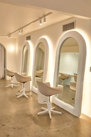 Salon de coiffure professionnel chaise de coupe Beige Loft Style chaises de salon coiffeur chaises meubles de salon