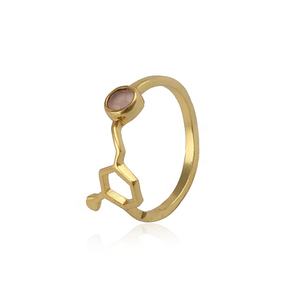 Handmade Round Cut Red Garnet Promise <b>Ring</b> Gold Plated Stackable Fashion Jewelry Gift <b>for</b> <b>Women</b> - Product Image 5