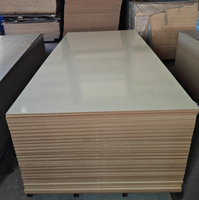 Panneau MDF mélaminé à surface brillante avec grain de bois, design moderne, écologique, panneau MDF mélaminé de qualité E1 pour armoire
