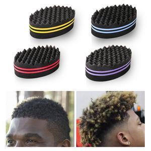 Brosse à cheveux ovale double face Magic Twist, brosse éponge pour cheveux naturels afro bouclés, ondulés, dreadlocks, tresses et coiffures. - Product Image 3