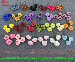 Fiore Artificiale Floyd Rose per il Festival di Qixi, Decorazione Murale a Cascata di Rose Fatta a Mano, Impermeabile e Lavabile, Popolare su Internet per Check-in - Product Image 6