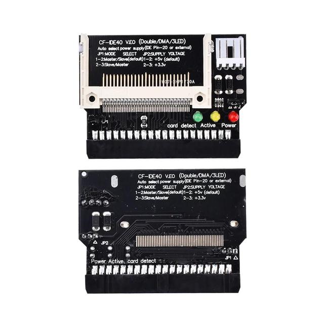 Double Side CF to 40Pin IDEAdapter Power input 5V Adapter Converter Compact Flash CF to 3.5 Female 40 Pin IDE Bootable Card