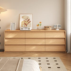 Meuble de salon moderne en bois XHA avec portes à battants et tiroirs de rangement, design mi-siècle pour l'ameublement de la maison - Product Image 6