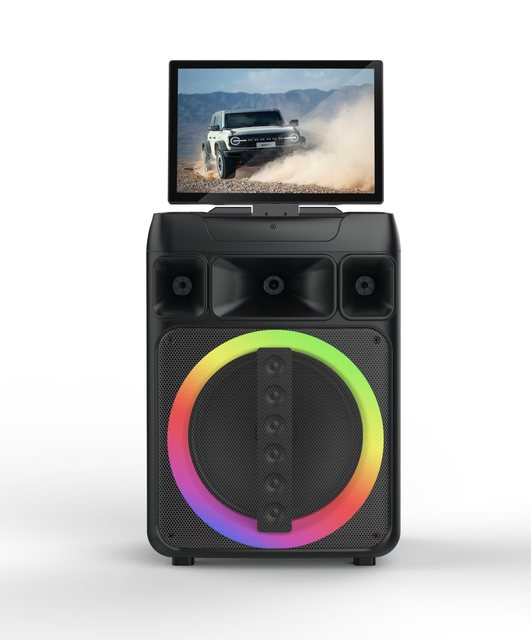 The New KSN Screen LED Outdoor Sports Trolley Speaker, KTV BT All-in-one Portable Speaker