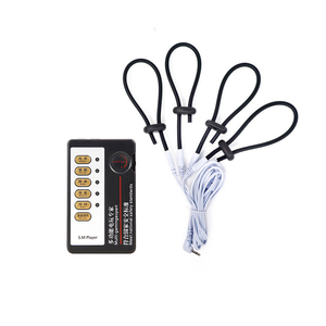 BDSM maschio vibratore <span class=keywords><strong>prostatico</strong></span> pene anello di stimolazione sessuale ritardata eiaculazione Shock elettrico giocattoli del sesso - Product Image 2