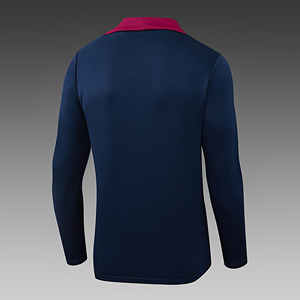 Camiseta de Fútbol de Manga Corta para Hombre, Cuello Alto, Transpirable, de Secado Rápido, 160g, Poliéster/Algodón, Ropa Deportiva, Servicio OEM, Transferencia Térmica - Product Image 5