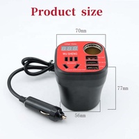 Adaptateur de chargeur EV étanche USB Type C pour allume-cigare de voiture, entrée 12V/24V, sortie CC