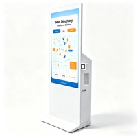 Kiosco de Señalización Digital con Pantalla Táctil y Escáner de Código de Barras AIYOS, Audio de 100W, CMS y Asistente de Voz con IA Opcional