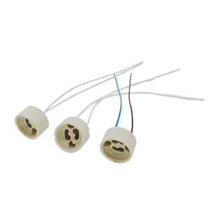 Gu10 Keramische Lichte Basis Gu10 Connector Terminal Base Accessoires Draad Materiaal Siliconen Lamphouder