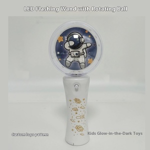 Palo de bola giratoria LED con logotipo personalizado para actuaciones en conciertos accesorios de juguete intermitentes para niños giratoria varita mágica iluminada - Product Image 2