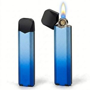 Briquet jetable en métal durable au design créatif, style professionnel, coupe-vent Alien, avec emballage cadeau, production quotidienne de 10 000 pièces - Product Image 3