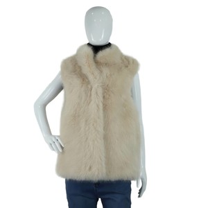 工場卸売 三色展開 レディース フェイクフォックスファー ベスト - Product Image 2