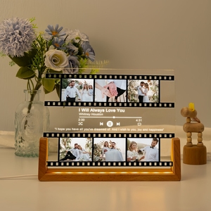 U-shape <b>Led</b> Base Wood Lamp Base Stand for Acrylic and Plexiglass Wooden Base with <b>Led</b> <b>Light</b> and Acrylic 3d Acrylic Lamp - Product Image 4