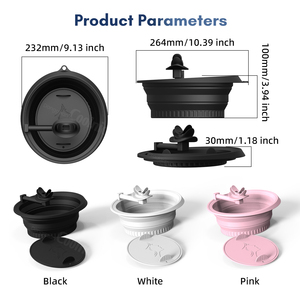 สินค้าขายดีประจำปี 2026 อุปกรณ์เสริมความงาม ชามน้ำแข็งซิลิโคนพับได้พร้อมถาดน้ำแข็งและฝาปิดในตัว - Product Image 6