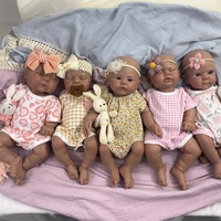 Künstlerische Silikon-Reborn-Puppe mit Ausdrucksstarken Augen, Offenem Schlafaugenblick, Verzahnung, Detaillierter Hauttextur und Echtem Neugeborenen-Gefühl