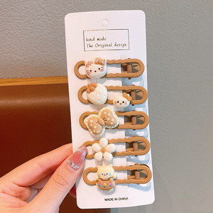 Trẻ em Kẹp Tóc Cô Gái Tóc Shredder bangs haircard Internet Đỏ Dễ Thương trở lại của đầu bé Mũ Nón cô gái Phụ kiện tóc cô gái - Product Image 6