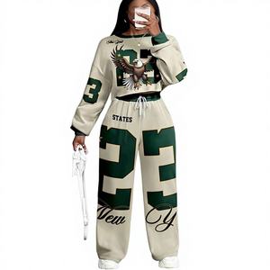 Nouvelle conception, survêtement pour femme grande taille, streetwear d'hiver, uni, de haute qualité, léger, coupe-vent, vêtements de sport pour la salle de sport - Product Image 1