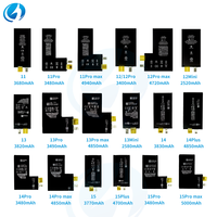 Baterai Ponsel Berkualitas Tinggi Grosir untuk iPhone 11 Max 11 Pro Max 12 13 14 15 16 Pro Max Tanpa Flex Tanpa BMS