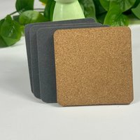 Vente en gros usine de sets de table, sous-verres et tapis de sublimation personnalisés en liège écologique de 4 pouces avec motif dessin animé