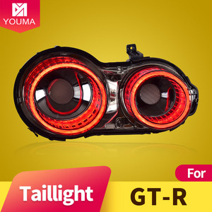 Gruppo Luci Posteriori a LED per Nissan GTR 2008-2023, DRL Dinamico, Indicatore di Direzione, Luce Freno e Retromarcia, <span class=keywords><strong>Lampada</strong></span> Posteriore Modificata - Product Image 2
