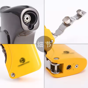 طقم سيجار معدنية حادة مخصصة طقم إكسسوارات سجائر للتدخين قاطع سجائر ولاعة طقم هدية للرجال - Product Image 3