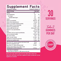 WELLBODY OEM/ODM Marque Blanche Fournisseur d'Usine Soins de Santé Naturels Équilibre Hormonal Soulagement Ménopause 60 Gommes Sucrées pour Femmes