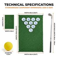 Ensemble de mini-golf personnalisé en gros, tapis d'entraînement de golf d'intérieur avec putter et balles pour la maison, le bureau et le jardin