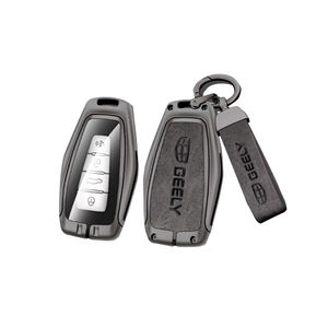 Nouvelle housse de clé de voiture en alliage de Zinc pour Geely Coolray Atlas Boyue NL3 Emgrand X7 EX7 SUV GT GC9 Borui, accessoires de télécommande - Product Image 1