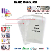 Sacs en plastique transparents OPP personnalisés avec logo imprimé en usine, sacs en plastique autocollants en PE, emballages pour jouets