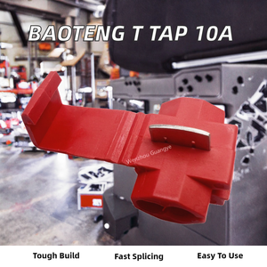Nhanh chóng Splice Scotch khóa PVC nam âm thanh video kết nối Nylon t tap Red colour 10A điện cho ô tô màu đỏ - Product Image 4