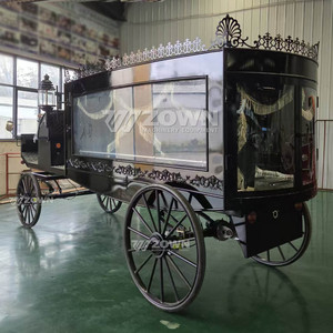 Cercueil transporteur de luxe à traction équine avec intérieur spacieux pour grandes cérémonies funéraires en extérieur - Product Image 4