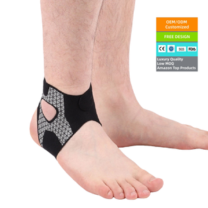 Penyangga Pergelangan Kaki Pelindung Cedera Spandeks untuk Olahraga Basket Luar Ruangan, Pereda Nyeri Keseleo, Rehabilitasi - Product Image 1