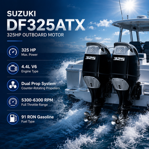 Motor Fuera de Borda Suzuki de Alta Potencia, 325hp, Arranque Eléctrico, DF325ATX, 4 Tiempos, V6, para Barcos de Pesca y Embarcaciones de Patrulla - Product Image 1