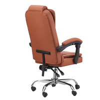 Fauteuil de bureau exécutif en cuir kaki avec massage, ergonomique, pivotant, vibrant, pour conférence et ordinateur – Vente en gros