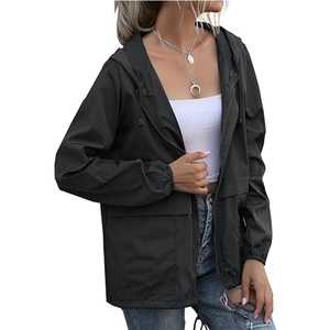 Veste <span class=keywords><strong>de</strong></span> <span class=keywords><strong>pluie</strong></span> imperméable OEM pour femme, coupe-vent léger pour la <span class=keywords><strong>course</strong></span> à <span class=keywords><strong>pied</strong></span>, manteau <span class=keywords><strong>de</strong></span> golf tendance - Product Image 5
